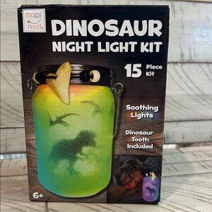 NIB Hapi Nest Make Your Own Dinosaur Lantern Night Light Creative DIY Rewarding